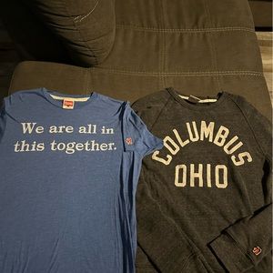 Homage 2 shirts one sweater one tee